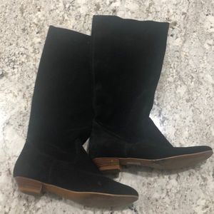 Aldo black suede “slouchy” boots size 38 /size 8